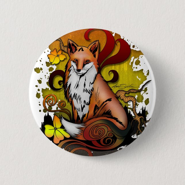 Außenfuchs Button (Vorderseite)