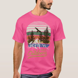 Außengebirge Grafischer Wandern im Freien T-Shirt