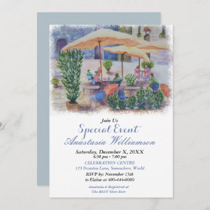 AUSSENHAUS-PARTY-EREIGNIS EINLADUNG