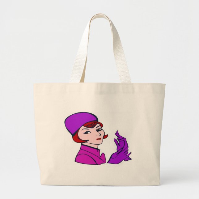 Außenministerin Mädchen aus den 1960er Jahren Jumbo Stoffbeutel (Vorne)