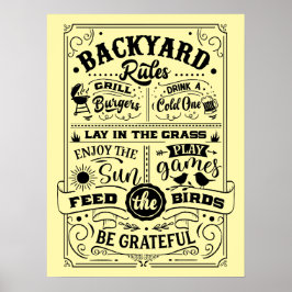 AUSSENPOSTEN - Regeln für den Hinterhof Poster