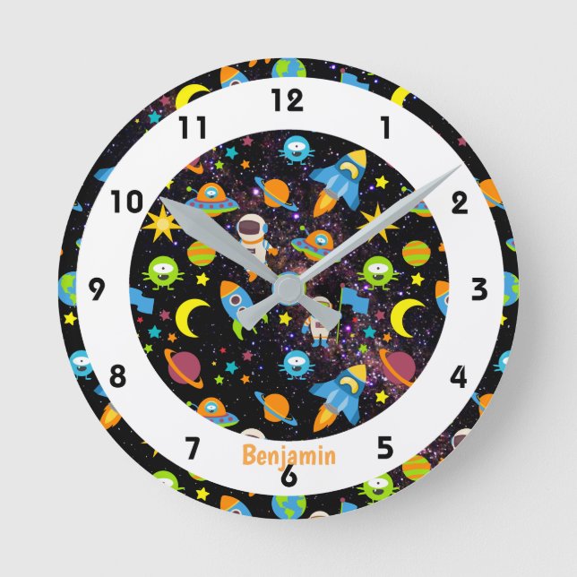 Außenraumfarbe Runde Wanduhr (Vorderseite)
