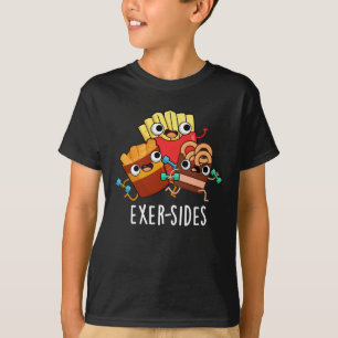 Außenseiten Funny Exercise Pun Dark BG T-Shirt
