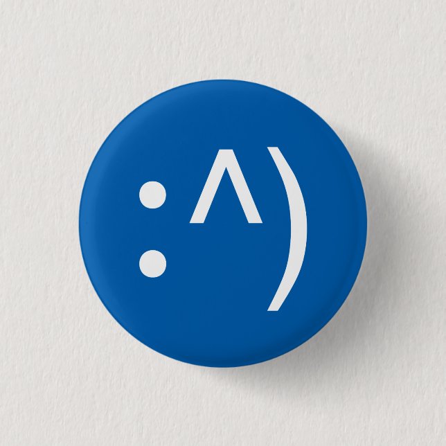 Aussenseiter-Code-Gesichts-Knopf Button (Vorderseite)