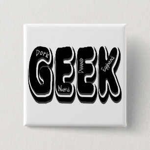 AUSSENSEITER! DeppDweebNerd und Egghead Button