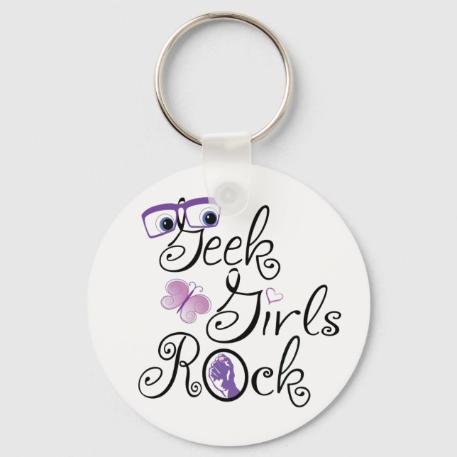 Aussenseiter-Mädchen-Felsen Schlüsselanhänger (Vorderseite)