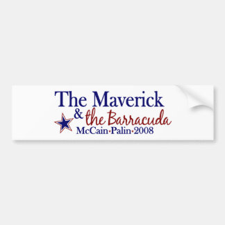 Außenseiter und Barracuda (McCain Palin 2008) Autoaufkleber