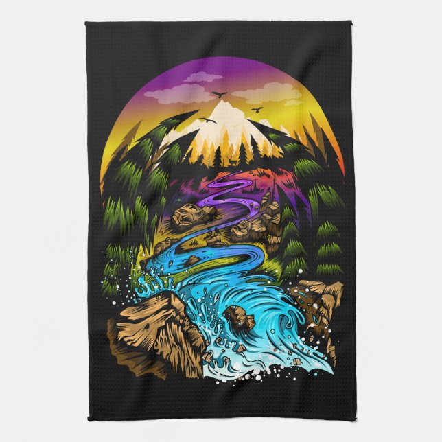 Außenwelt Geschirrtuch (Vertikal)