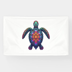 Außer Atem Wander Gesellschaft Schildkröte T-Shirt Banner