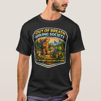 Außer Atem Wanderverein Faultier Schildkröte Schne T-Shirt