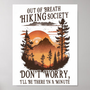 Außer Atem Wanderverein Keine Sorge Ich Werde Da S Poster