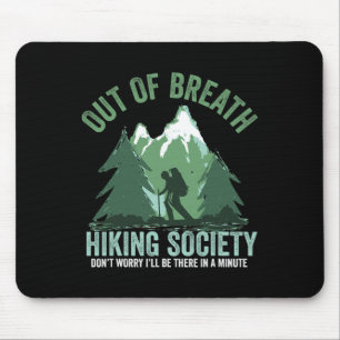 Außer Atem Wanderverein Lustiger Bergwanderer  Mousepad