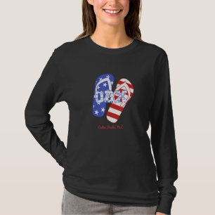 Außer-Banken Nc American Flag Patriotic Themed Obx T-Shirt