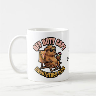 Außer Dienst befindlicher Capybara Unbeeindruckt C Kaffeetasse