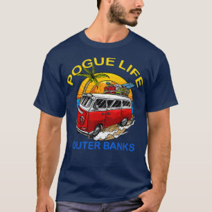 Äußere Banken Pogue Life Outer Banks Surf Van OBX T-Shirt