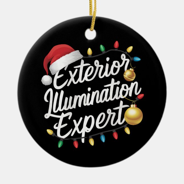 Äußere Belichtung Experte Weihnachtsbeleuchtung De Keramik Ornament (Vorne)