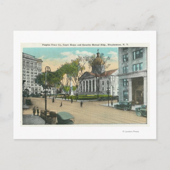 Äußere Sicht auf das Haus des Gerichtshofs Postkarte (Vorderseite)