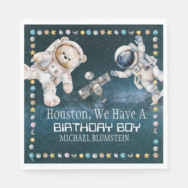 Äußere Weltraumzeitschrift Napkins Serviette (Vorderseite)