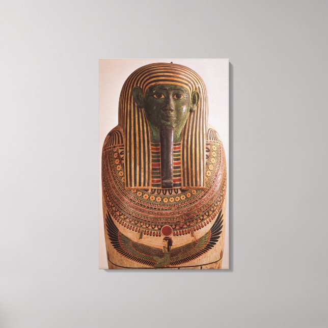 Äußerer Deckel des Sarkophags von Psametik I (664- Leinwanddruck (Vorderseite)