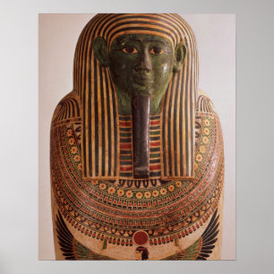 Äußerer Deckel des Sarkophags von Psametik I Poster