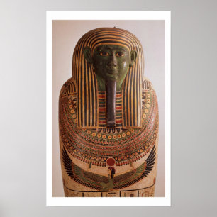 Äußerer Deckel des Sarkophags von Psametik I Poster