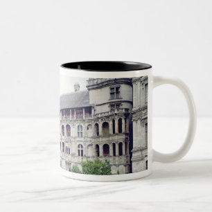 Äußeres des Fassaden-DES Loges Zweifarbige Tasse