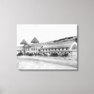 Äußeres des größten Kopfsprungs-Bades Leinwanddruck