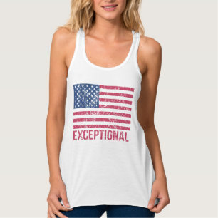 Außergewöhnliche amerikanische Flagge Tank Top