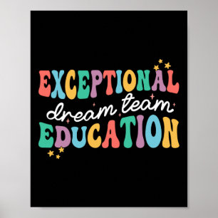 Außergewöhnliche Bildung Dream Team Sped Ese Teach Poster