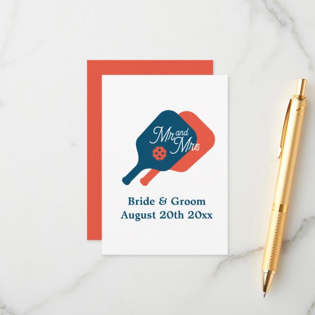 Außergewöhnliche Chipkarten für Hochzeitskarten Begleitkarte (Vorderseite/Rückseite Beispiel)