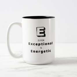 Außergewöhnliche E - Personalisierter Luxus-Lob Ta Zweifarbige Tasse