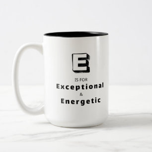 Außergewöhnliche E - Personalisierter Luxus-Lob Ta Zweifarbige Tasse
