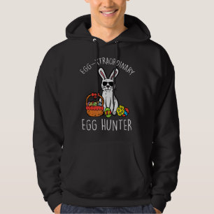 Außergewöhnliche Eierjäger Ostern Bunny Boys Kinde Hoodie