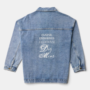 Außergewöhnliche Hunde Mama Denim Jacket Jeansjacke