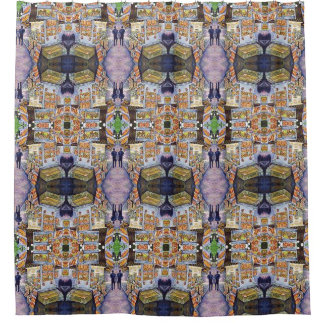 Außergewöhnliche künstlerische Arbeit Duschvorhang (Vorderseite)