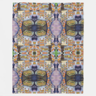 Außergewöhnliche künstlerische Arbeit Fleecedecke