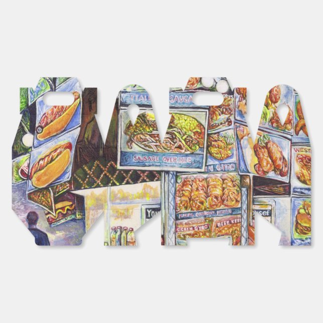 Außergewöhnliche künstlerische Arbeit Geschenkschachtel (Ungeklappt)