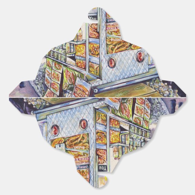 Außergewöhnliche künstlerische Arbeit Geschenkschachtel (Ungeklappt)