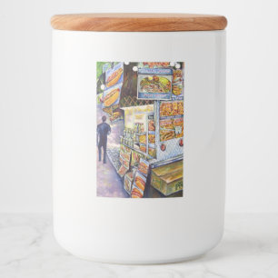 Außergewöhnliche künstlerische Arbeit Lebensmitteletikett