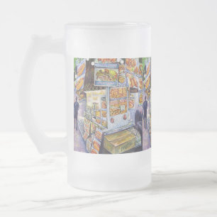 Außergewöhnliche künstlerische Arbeit Mattglas Bierglas