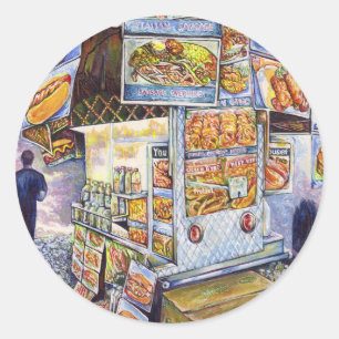 Außergewöhnliche künstlerische Arbeit Runder Aufkleber