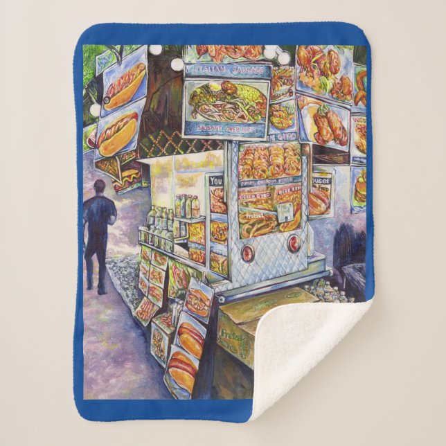 Außergewöhnliche künstlerische Arbeit Sherpadecke (Vorderseite)