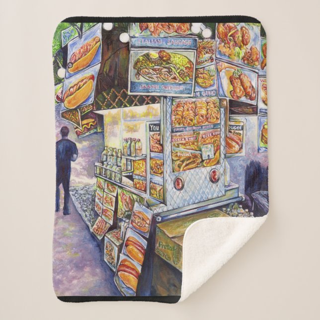 Außergewöhnliche künstlerische Arbeit Sherpadecke (Vorderseite)