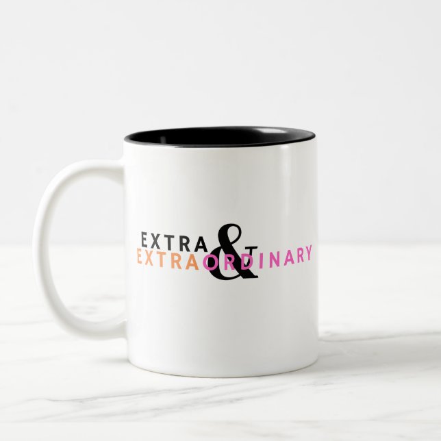 Außergewöhnliche Zweifarbige Tasse (Links)