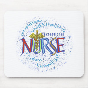Aussergewöhnliches Krankenpflegemotto individuelle Mousepad