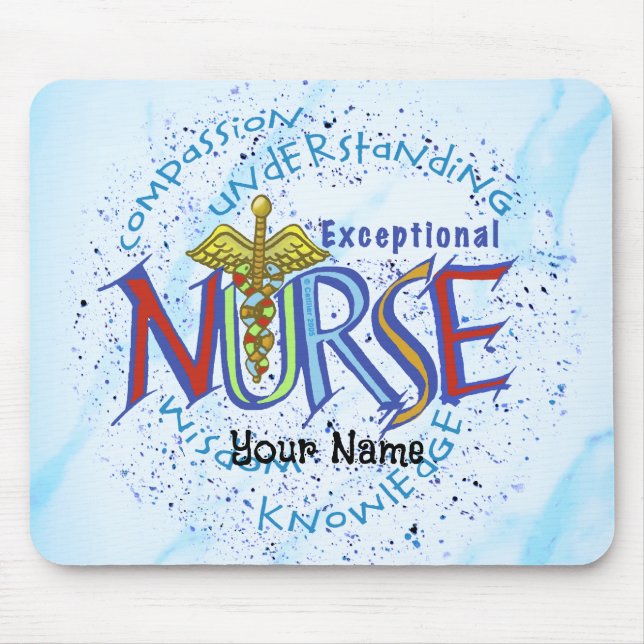 Außergewöhnliches Krankenpfleger-Motto  Mousepad (Vorne)