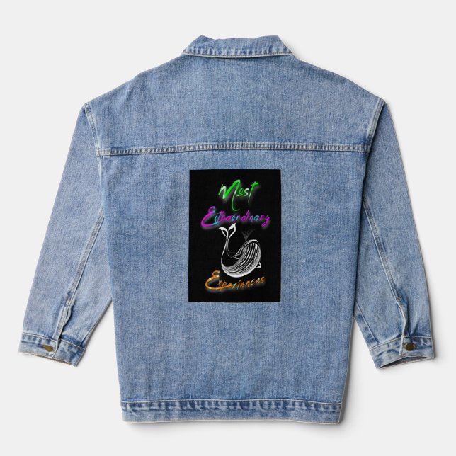 Außergewöhnlichste Erfahrungen Jeansjacke (Rückseite)