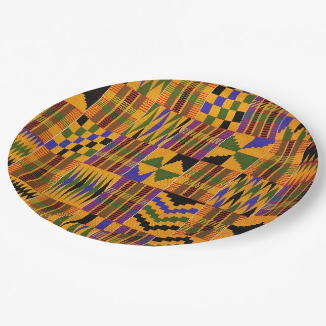 Außerhalb Afrikas Pappteller (Schrägansicht)