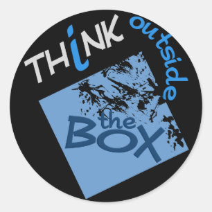 Außerhalb der Box Aufkleber