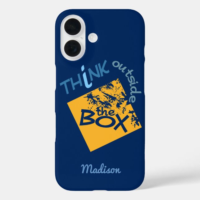 Außerhalb der Box individuelle Name Telefongehäuse Case-Mate iPhone Hülle (Rückseite)